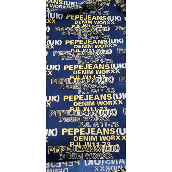 Pepe Jeans London Men's Button Up Shirt All Over Print Short Sleeves Size XL - Picture 9 of 15